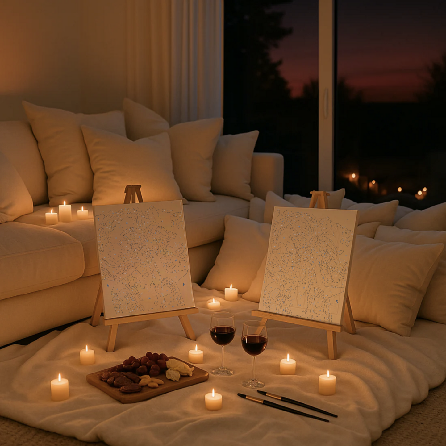 Custom Paint by Number - Romantique Kit