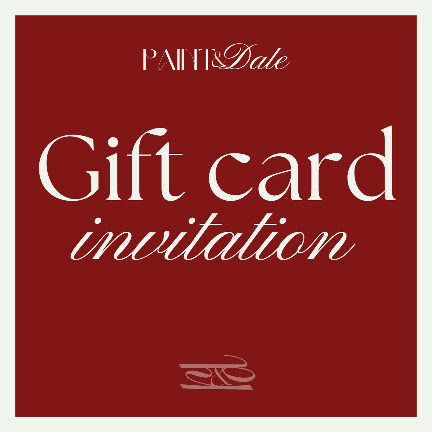 Paint & Date Giftcard
