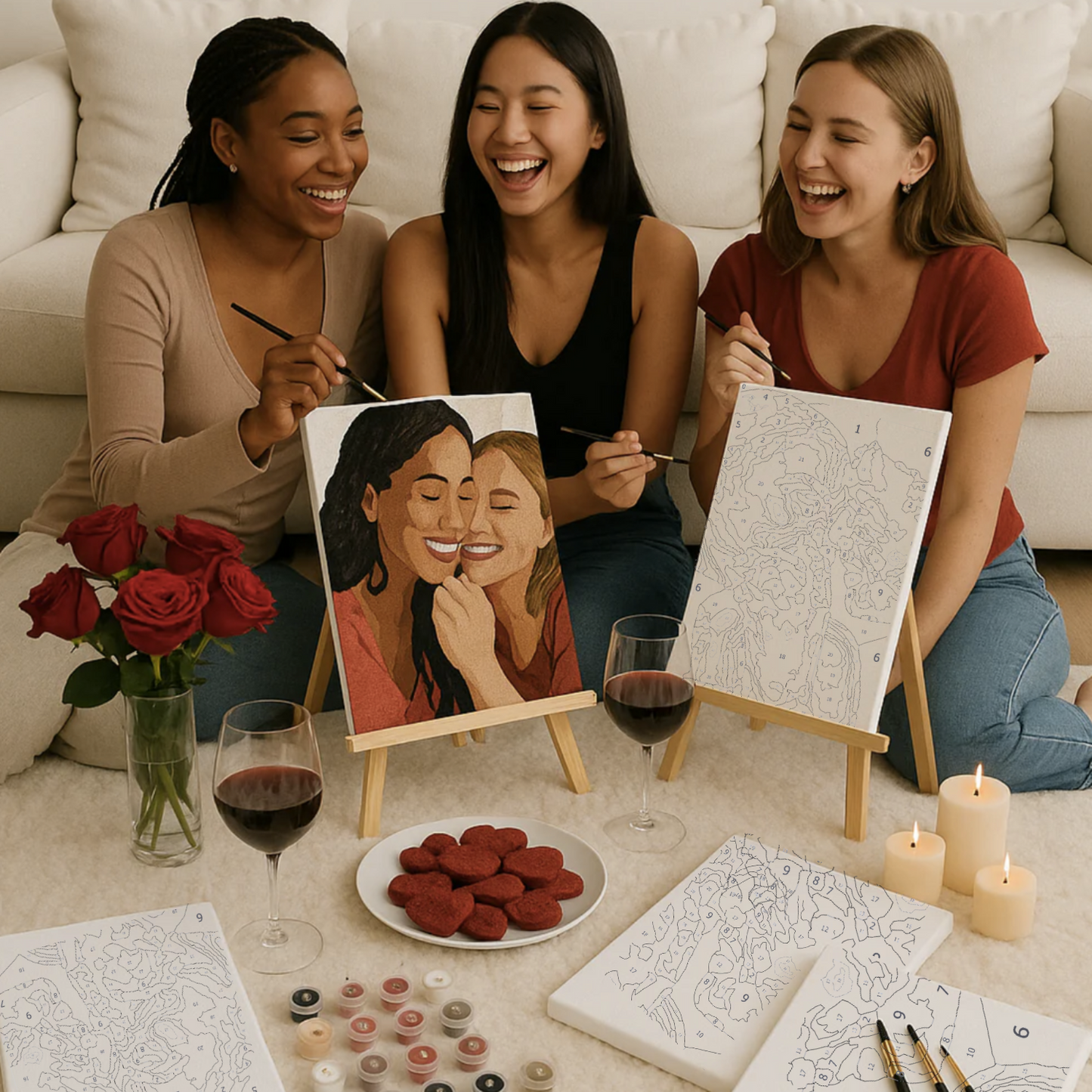 Custom Paint by Number - Friendship Kit